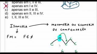 Metameria ou isomeria de compensação [upl. by Mena]