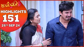 Malli Serial  EP 151 Highlights  26th Sep 2024  Nikitha  Vijay  Saregama TV Shows Tamil [upl. by Aihsia]