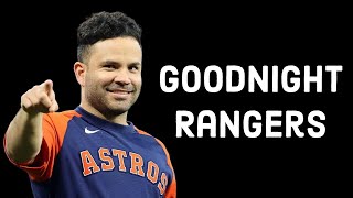 Jose Altuve Just Sent The Rangers Home Essentially [upl. by Hedvige]