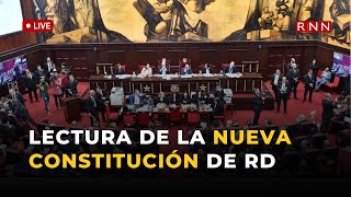 Lectura de la nueva Constitución de República Dominicana [upl. by Esiole]