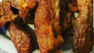 Costillas de puerco fritas estilo cubano [upl. by Ikkin]