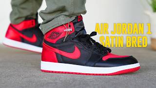 Air Jordan 1 SATIN BRED 2023 REVIEW amp On Feet [upl. by Haman]