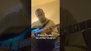 Riviera Paradise Stevie Ray Vaughan cover with backing track 3 guitar music cover prs [upl. by Yttak]