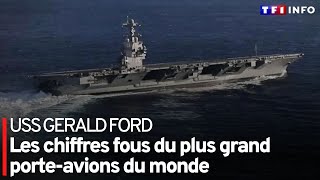 USS Gerald Ford  les chiffres fous du plus grand porteavions du monde [upl. by Cryan]