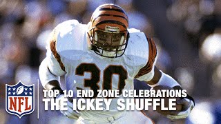 9 Ickey Woods The Ickey Shuffle  Top 10 End Zone Celebrations  NFL [upl. by Ahsienar]