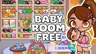 BABY ROOM FREE ITEMS DECORATING THE PAZU AVATAR WORLD MANSION [upl. by Lagas]