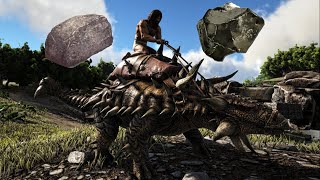 ¡Cómo FARMEAR PIEDRA y METAL en ARK con ANKYLOSAURIO  ARK 2022 [upl. by Dleifxam706]