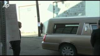 Houstons Casket Arrives at Church for Funeral [upl. by Kinney]