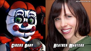 ALL Circus Baby Voice Lines  FNaF Sister Location with wSubtitles [upl. by Alakcim]