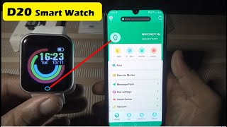 D20 Smart Watch Unboxing and Review amp Setup  D20 Smart Watch How to Connect  Time Setting  Fix [upl. by Urial]