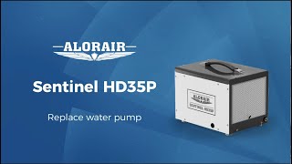 Sentinel HD35P Dehumidifier Replace Water Pump  AlorAir [upl. by Ahsietal]