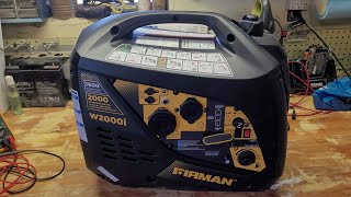 Firman 2000 Watt Inverter Generator Review [upl. by Ayikin]