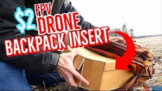 Drone Backpack Insert  DIY Foamboard RC FPV Gear Organizer [upl. by Ettenuj207]