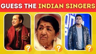 Can you Guess these Indian Singer Quiz  🎵 Test Your Musical Knowledge 🎼 🎹 🎸  QuizFlex24 [upl. by Bertha275]