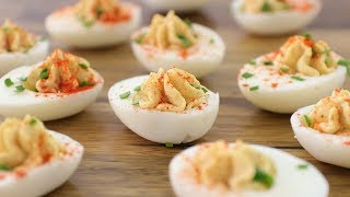 Deviled Eggs Recipe  How to Make Classic Deviled Eggs [upl. by Artimas]