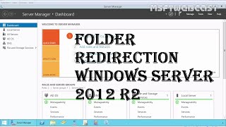 13 Folder redirection windows server 2012 R2 70410 MCSA [upl. by Hpeseoj]