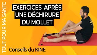 8 exercices de rééducation après une déchirure du mollet claquage [upl. by Ellivro]