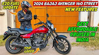 2024 Bajaj Avenger 160 Street Review  Top Speed  Most Affordable Cruiser in India 🔥 [upl. by Kesley]