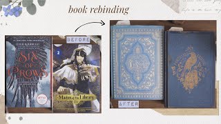 paperback to antique hardcover  book rebinding [upl. by Eisdnyl]