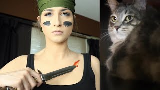 Reenacting scenes from Predator with my cat [upl. by Ahsi786]