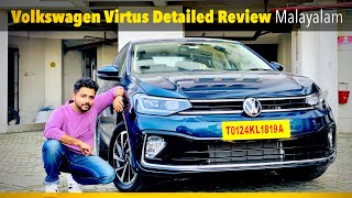 Volkswagen Virtus Review 2024  Malayalam [upl. by Cogan]