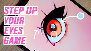 HOW TO STOP DRAWING BORING EYES [upl. by Kakalina]