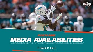 Tyreek Hill meets with the media after JAXvsMIA  Miami Dolphins [upl. by Samuel414]