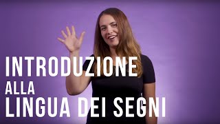 La lingua dei segni italiana  Introduzione [upl. by Xuaegram]