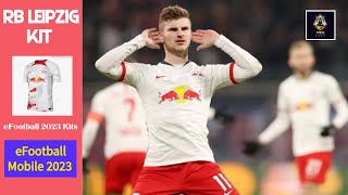 RB Leipzig Kit in eFootball No Patch  eFootball Best Kits  eFootball Mobile 2023 [upl. by Zippora934]