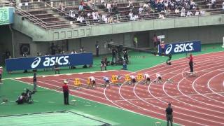 100m予選1組 清水めぐみ 1175 2011日本選手権 Megumi Shimizu 1175 [upl. by Aimahc]