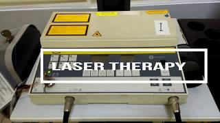 Fisioterapi cara menggunakan laser therapy [upl. by Ynabe]