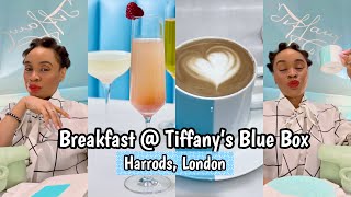 BREAKFAST AT TIFFANYS BOX CAFE in HARRODS LONDON [upl. by Willard617]