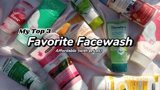 Top 3 Best and Affordable Facewash  Affordable skincare products  Winter selfcare  Honest Review [upl. by Elene]