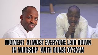 Moment Almost Everyone laid on the floor in worship with Dunsi Oyekan  Oyedepos 70th birthday [upl. by Jaclyn]