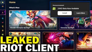 LEAKED Future Riot Client UPGRADE  Riot Games [upl. by Yate]