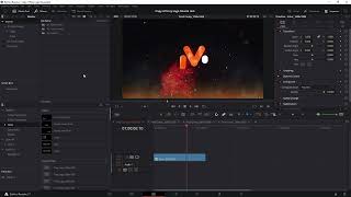 TUTORIAL  Firey Logo Reveal DaVinci Resolve template [upl. by Taro]