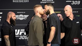 UFC 309 Pre Fight Press Conference FACE OFF Highlights [upl. by Attelocin956]