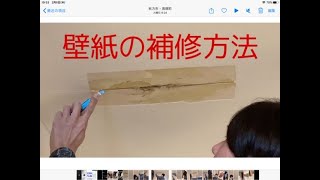 壁紙の補修 この動画では部分的に変えないといけない動画の説明をしています。 [upl. by Russel114]