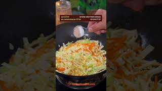 EASY STIRFRIED CABBAGE RECIPE recipe cooking chinesefood cabbage vegetables [upl. by Aihsi]