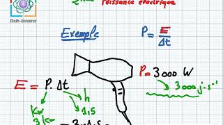 Puissance et energie electrique 2eme science et info [upl. by Ladin579]