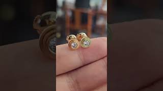 Custom Made Cartier Diamants Legers 18K Gold Stud Earrings For Women [upl. by Branca]