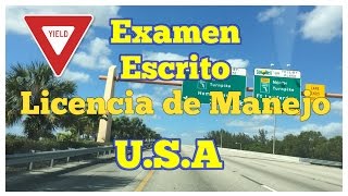 EXAMEN DE MANEJO ESCRITO  PREGUNTAS Y RESPUESTAS PARA LICENCIA DE CONDUCIR EN EEUU [upl. by Henryk]