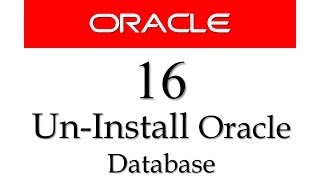 Oracle Database11g tutorials 16 How to uninstall oracle 11g from windows 7 64 bit [upl. by Derrick]