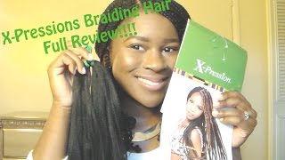 Xpressions 100 Kanekalon Braiding Hair Full Review Mona B [upl. by Eessac]