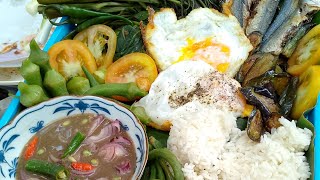 STEAM VEGGIES AT GINAMOS MUKBANG  FILIPINO FOOD [upl. by Iruahs]