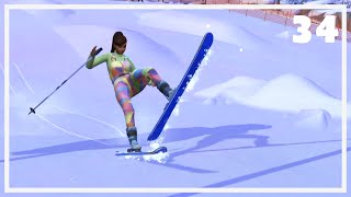 sledding in MtKomerebi  The Sims 4  Part 34 [upl. by Demmer]