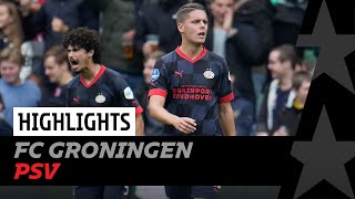 Crazy seven minutes cost us three points  Highlights FC Groningen  PSV [upl. by Tocs685]