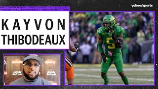 Kayvon Thibodeaux on why he won’t compare himself to Aidan Hutchinson [upl. by Aivatnuhs]