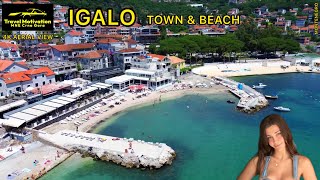 IGALO Grad i Plaža iz vazduha u Julu 2024  Igalo Town amp Beach 4K Aerial View MNE Crna Gora [upl. by Merrick]