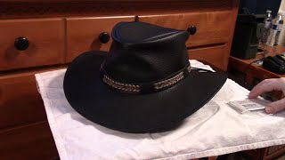 Leather Cowboy Hat by American Hat Makers Product Review [upl. by Christye]